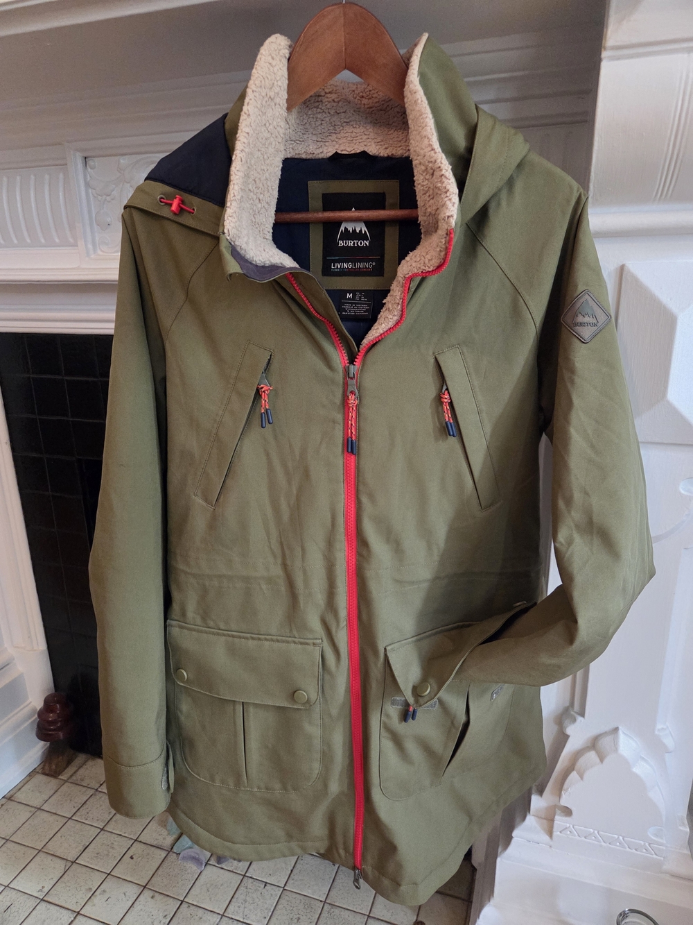 Burton Prowess jacket - Olive / Forest Night - Size M - Living Lining Women's